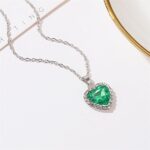 Heart-Shaped Crystal Gemstone Pendant Necklace - Image 8