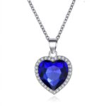 Heart-Shaped Crystal Gemstone Pendant Necklace - Image 5